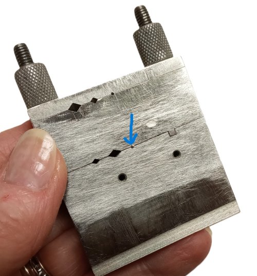 Judy Larson's Small Embellished Classic Cross - , Metalwork, Dapping, Dapping Jewelry, Tumbling, Tumble, Tumbling Jewelry, Butane Torch, Soldering, Solder, Use miter jig and file